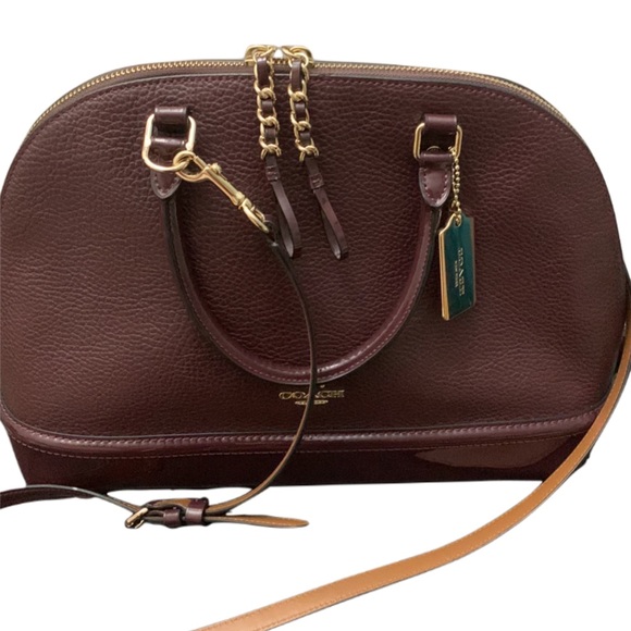 Coach Burgundy “Sierra” Satchel - Picture 5 of 8